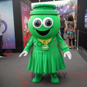 Green Gyro mascot costume...