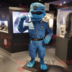 Blue Para Commando mascot...