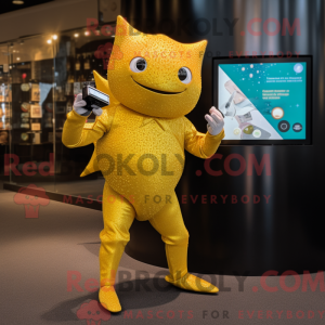 Gold Stingray mascot...