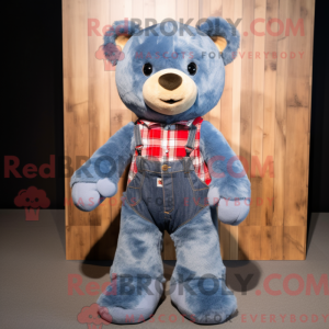 Blue Teddy Bear mascot...