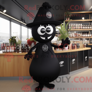 Black Onion mascot costume...