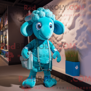 Costume de mascotte de Cyan...