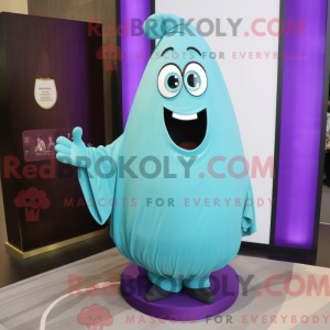 Turkis aubergine maskot...