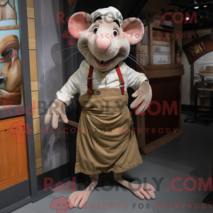 Beige Ratatouille mascot...