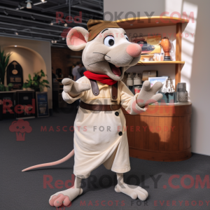 Beige Ratatouille mascot...