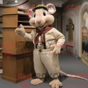 Beige Ratatouille mascot...