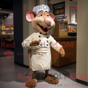 Beige Ratatouille mascot...