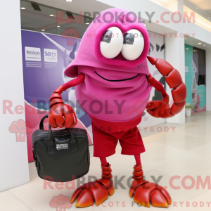 Magenta Hermit Crab mascot...