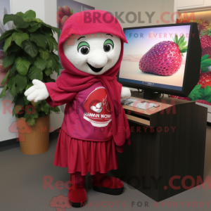 Raspberry mascot costume...