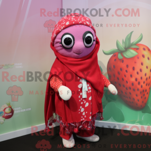 Bringebærmaskotdraktfigur...