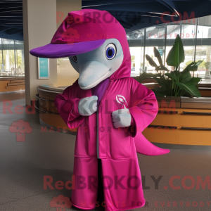 Magenta Dolphin mascot...