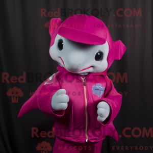 Magenta Dolphin mascot...