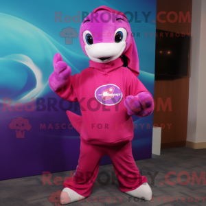 Magenta Dolphin mascot...