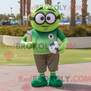 Olive Soccer Ball mascot...