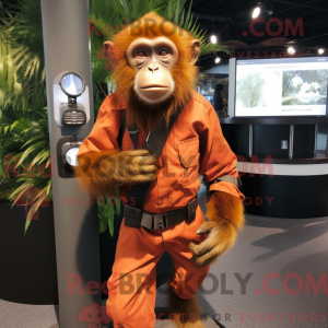 Rust Capuchin Monkey mask...