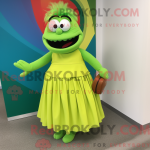 Lime Green Momentum mascot...