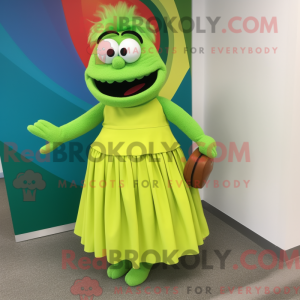 Lime Green Momentum maskot...