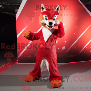 Red Lynx maskotdraktfigur...