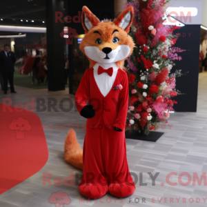 Red Lynx maskot kostume...