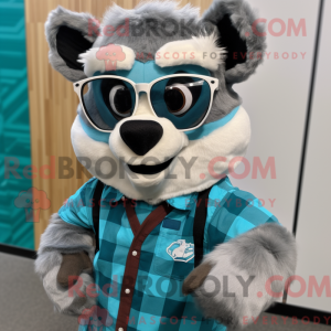 Turquoise Badger mascot...