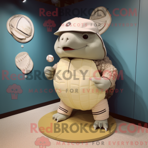 Cream Glyptodon mascot...