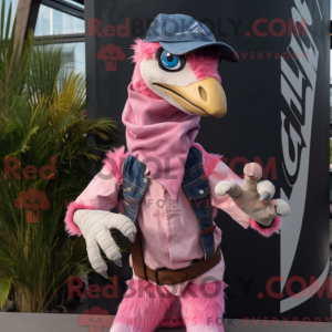 Pink Deinonychus maskot...
