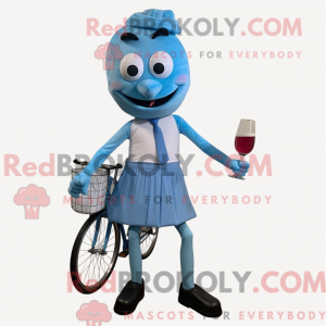 Blue Unicyclist mascot...