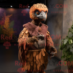 Rust Vulture maskot kostume...