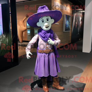 Lavender Cowboy Maskottchen...