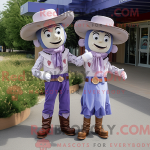 Lavender Cowboy mascot...