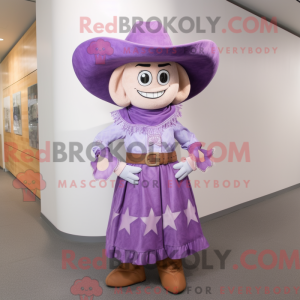 Lavender Cowboy mascot...