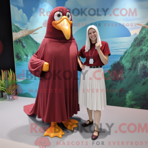 Maskotdraktfigura Maroon...