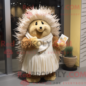 Cream Piggsvin maskot drakt...