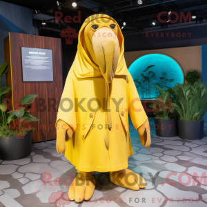 Yellow Walrus mascot...
