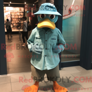 Turquoise Goose mascot...
