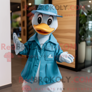 Turquoise Goose mascot...