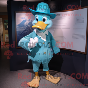 Turquoise Goose mascot...