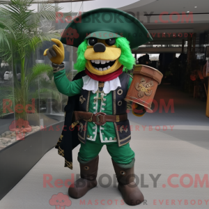 Máscara de pirata verde...