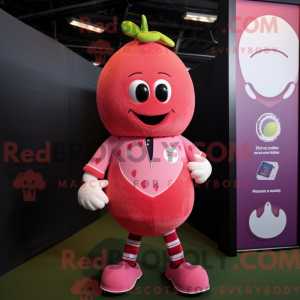 Pink Strawberry mascot...