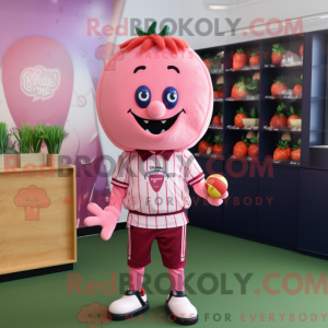 Pink Strawberry maskot...