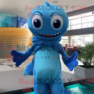 Cyan Barracuda mascot...