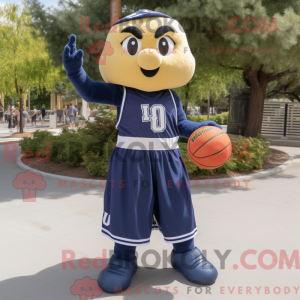 Navy Basketball Ball maskot...