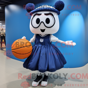 Navy Basketball Ball maskot...