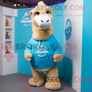 Cyan Camel Maskottchen...