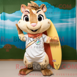 Cream Chipmunk mascot...