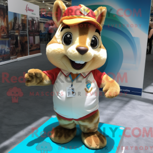Cream Chipmunk mascot...