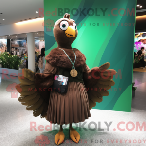 Brown Peacock mascot...
