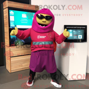 Postava maskota Magenta...