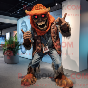 Rust Demon maskot drakt...