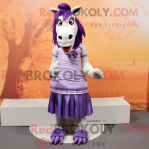 Personaggio mascotte viola...